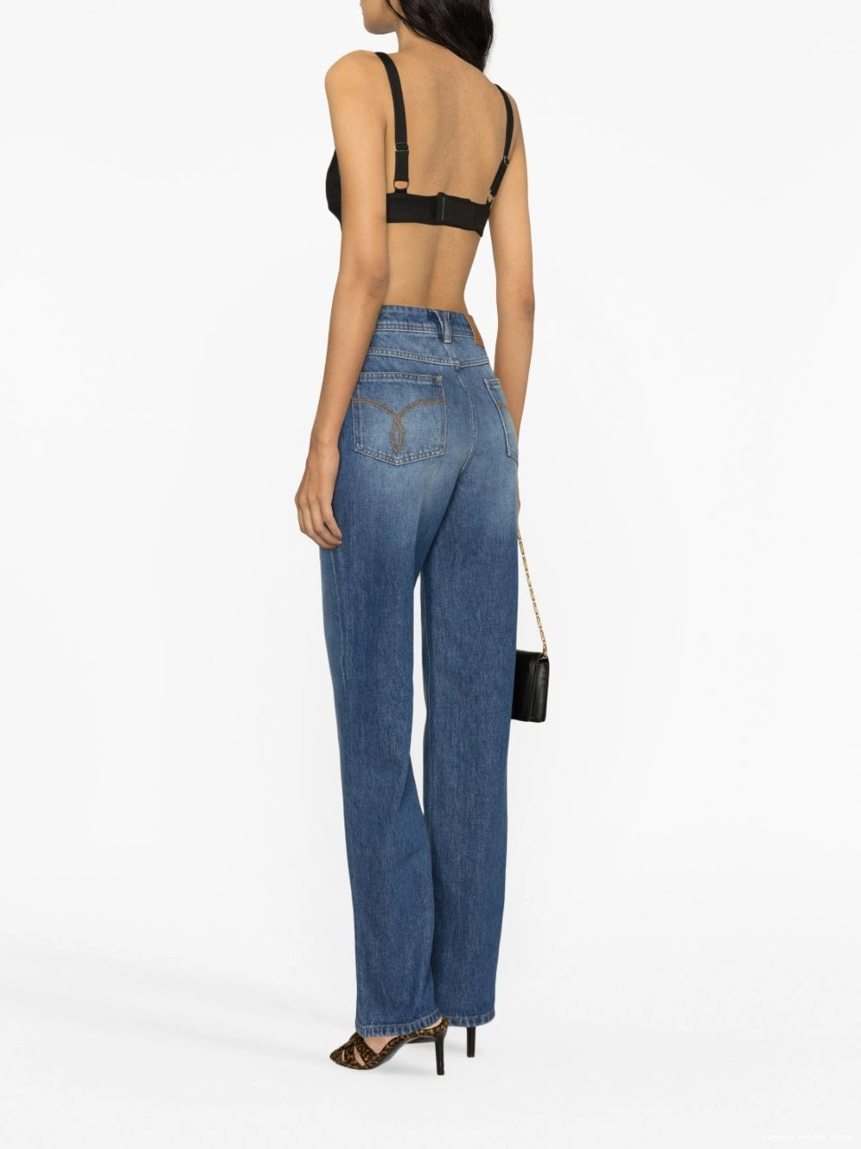 Cheap '95 Women jeans Versace straight-leg Medusa 0422